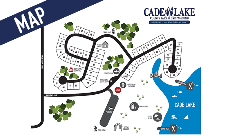 Cade Lake information & map